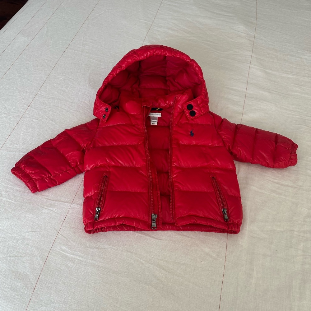 Polo Ralph Lauren Red Baby Boys Puffer Jacket